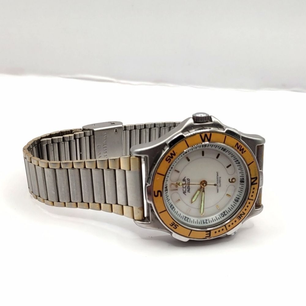 ACQUA Indiglo. Water Resistant Quartz Light Up Unisex Wristwatch.